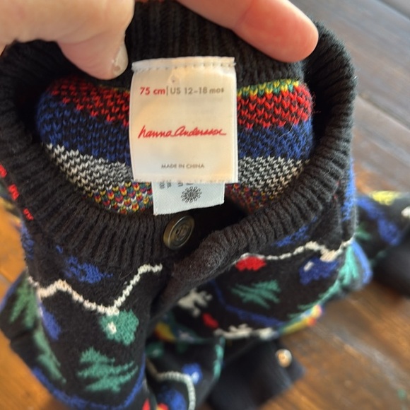 Hanna Andersson baby holiday romper size 12-18 mo - Picture 5 of 7